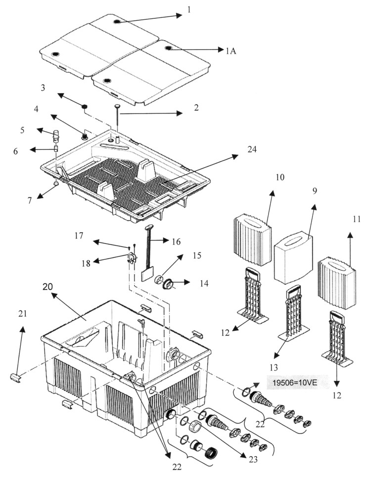 Oase BioSmart 10000 Pond Filter - Replacement Parts