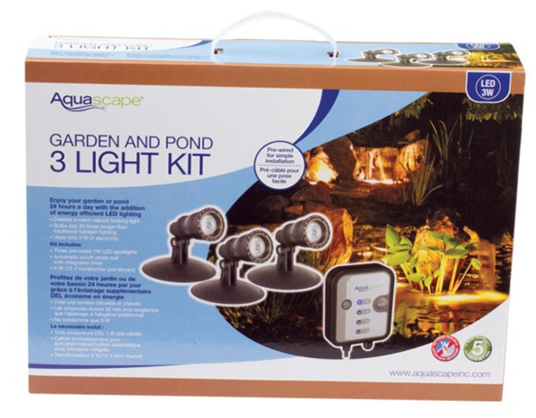 Aquascape 1 Watt Pond & Landscape LED 3-Light Kit - Packaging