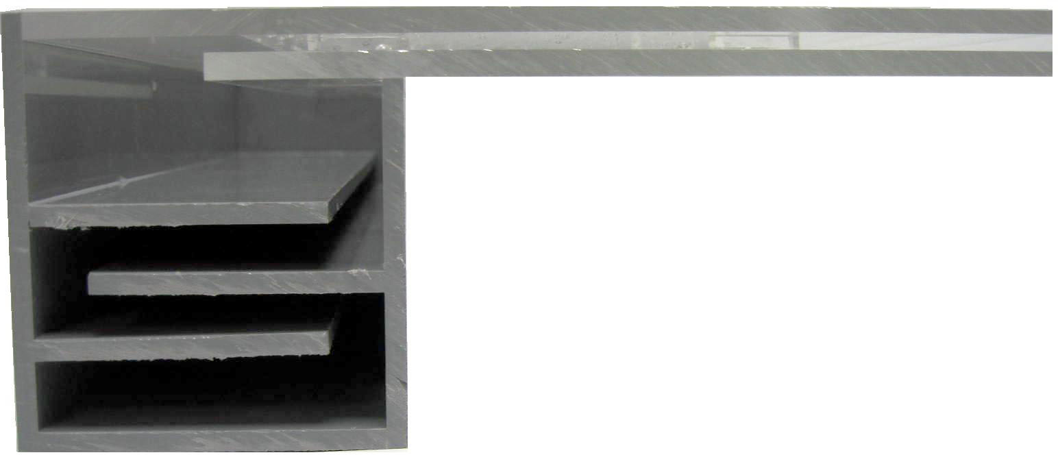 Calais Acrylic Sheer Falls Waterfall Weir - Internal Baffle System
