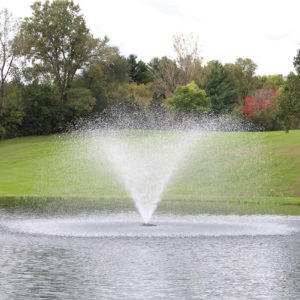 Kasco 4400JF 1 HP Floating Fountain - Willow Fountain Pattern - 9' tall x 31' wide "V"