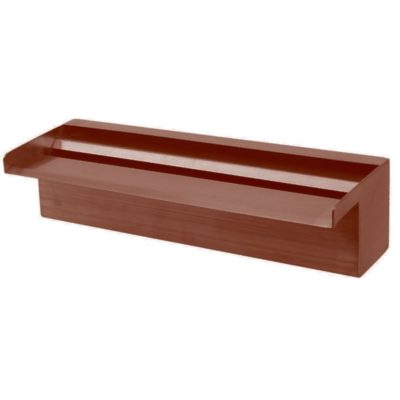 Calais 12" Sheer Falls Copper Colored Waterfall Weir