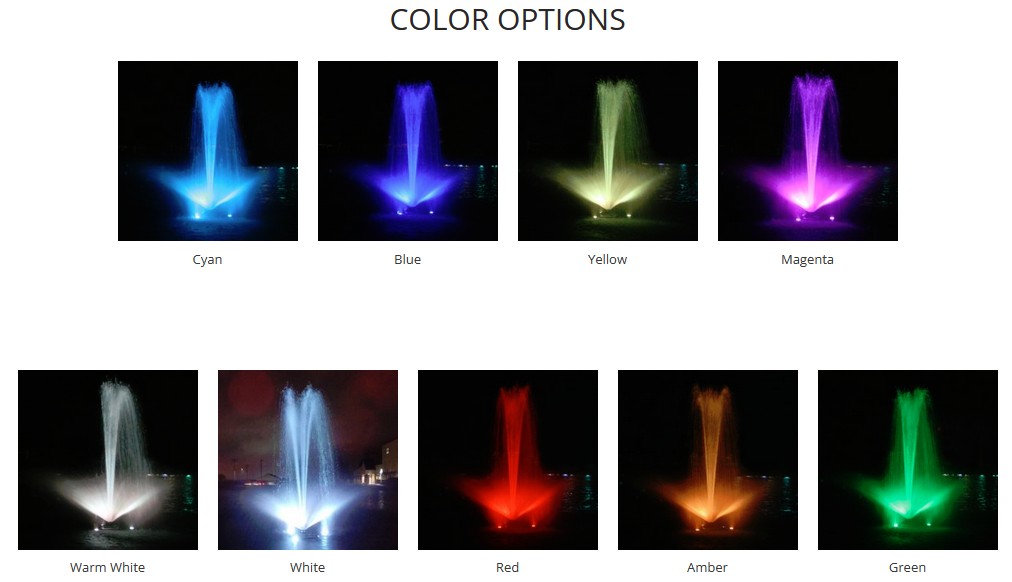 Kasco RGB Lighting - Color Options