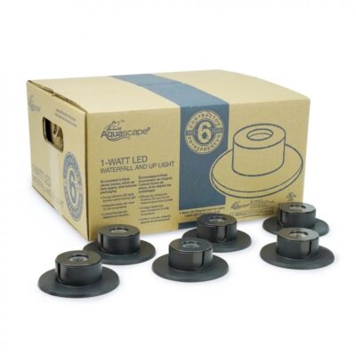 Aquascape 1 Watt LED Garden & Pond Waterfall Light - 6 Light Contractor Pack - FREE SHIPPING (84046)